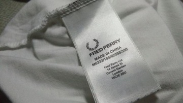 FRED PERRY KLASYCZNA BAWEŁNIANA KOSZULKA T-SHIRT S M