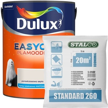 Dulux EasyCare Farba Ponadczasowa sepia 5L +GRATIS