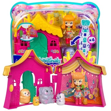 ENCHANTIMALS SECRET BESTIES NAMIOT GRISELDY GIRAFFE + ZWIERZĄTKA AKCESORIA