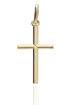Złoty krzyżyk krzyż wisior zawieszka z krzyżykiem złoto 585