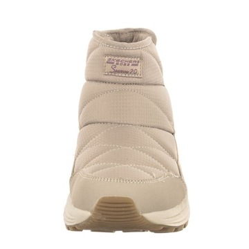 Buty Botki Zimowe Skechers Bobs Sparrow 2.0 Beżowe