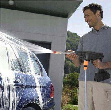 Аккумуляторная мойка высокого давления с 2 батареями, портативная, 12 В