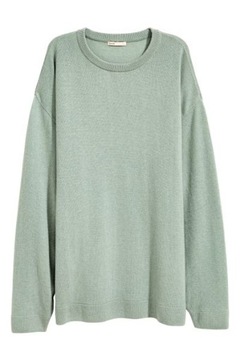 H&M HM Kaszmirowy sweter damski modny cienki luźny oversize obszerny 38 M