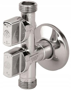 ZAWÓR PODWÓJNY PRALKA+BATERIA 1/2 x 3/8 x 3/4 ARCO