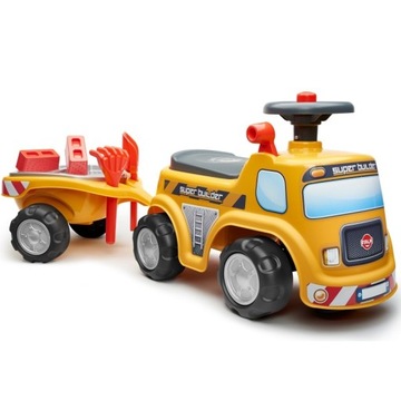 Строительный автомобиль Falk Ride-On с открывающимся сиденьем + аксессуары. от 1 года