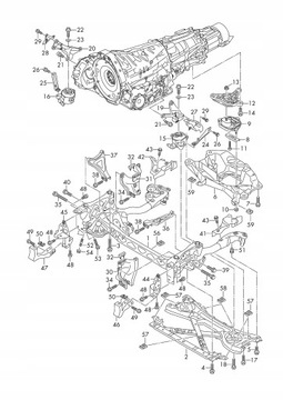 KRYT ULOŽENÍ MOTORU AUDI A8 D4 4H 4H0399059G
