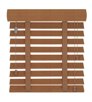 Żaluzje bambusowe kolory 50mm 150x130