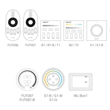 КОНТРОЛЛЕР MILIGHT FUT035W + СВЕТОДИОДНАЯ ЛЕНТА MONO CCT TUYA