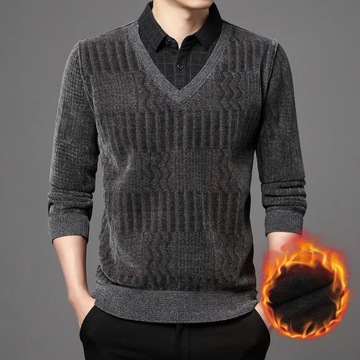 New Style Men's Young and Middle-aged Plush Thick
