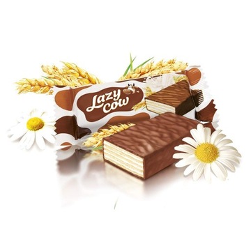 Roshen Lazy Cow Wafelki в шоколадном покрытии 1 кг