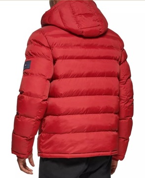 Tommy Hilfiger pikowana zimowa kurtka męska Quilted czerwona L