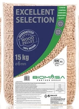 Pellet drzewny Excellent Selection A1 6mm 975kg