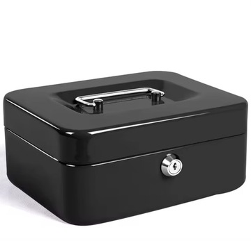 МЕТАЛЛИЧЕСКАЯ КАССЕТА ДЛЯ ДЕНЕГ МОНЕТЫ БАНКНОТЫ ДОКУМЕНТЫ СЕЙФ XXL ЯЩИК