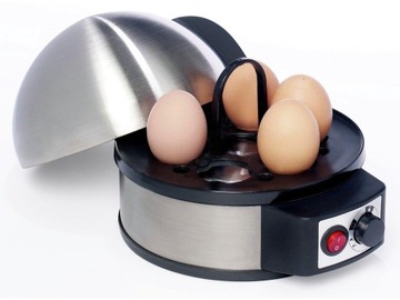 ЯЙЦОВАРКА CLATRONIC INOX, 7 ЯИЦ, РЕГУЛИРОВКА ТВЕРДОСТИ, АВТОМАТИЧЕСКАЯ