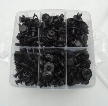 НАБОР УНИВЕРСАЛЬНЫХ АВТОМОБИЛЬНЫХ ЗАЖИМОВ 635 ШТ.