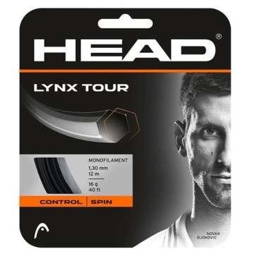 Head LYNX Tour 1,25 mm BLACK - naciąg tenisowy