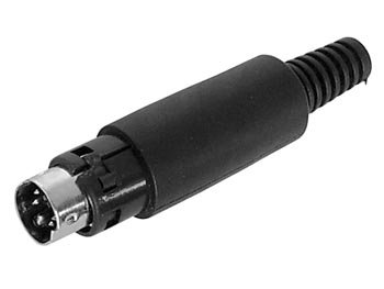 Wtyk Din mini (4pin) Montowany Na Kabel