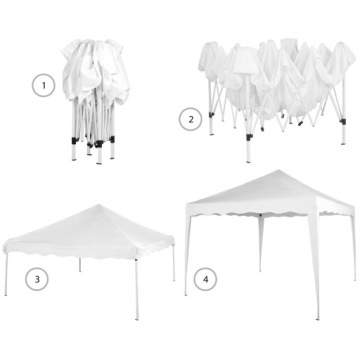 ЭКСПРЕСС СЕРЫЙ САДОВЫЙ ПАВИЛЬОН 3х3 М + 4 СТЕНЫ