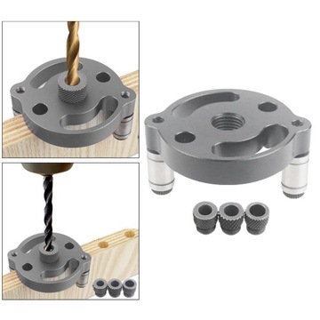 Комплект самоцентрирующихся держателей дюбелей, серая направляющая для сверления