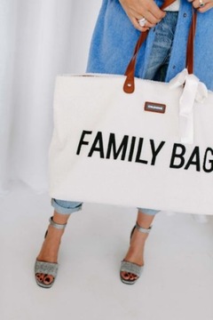 Семейная сумка Childhome Teddy Bear, белая (Limit)