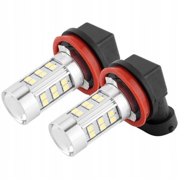 1 para samochodów Auto H11 H8 LED przednie