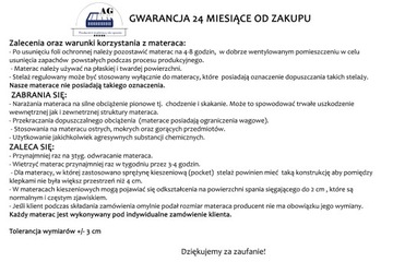 Materac 170x200x18 kieszeniowy średnio twardy