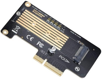 Переходник SSD-накопителя M.2 NVMe на ключ PCIE x4 M