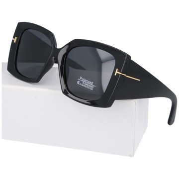 Okulary przeciwsłoneczne damskie polaryzacyjne Ford czarne