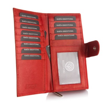 Кожаный кошелек BETLEWSKI BPD-DZ-17 RED