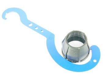 Стальной ключ для PE-разъемов диаметром от 16 до 32 мм и от 40 до 75 мм.