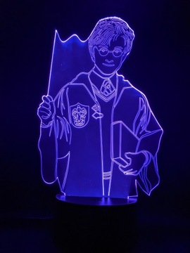 ГАРРИ ПОТТЕР 3D СВЕТОДИОДНЫЙ НОЧНИК + ПУЛЬТ ДУ