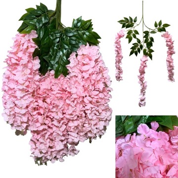 12x WISTERIA GLICYNIA PREMIUM XXL sztuczna gęsta girlanda kwiatowa ślub