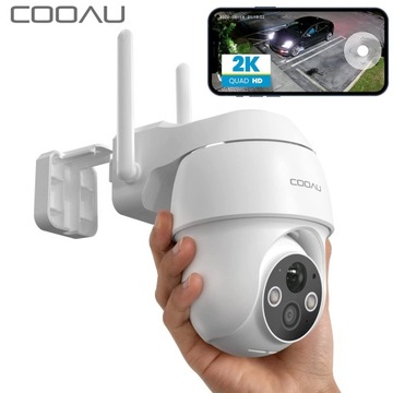 ZEWNĘTRZNA 360° OBROTOWA KAMERA WIFI ZOOM Baterie