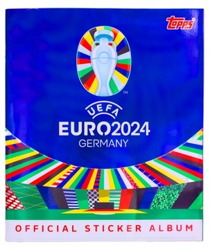 ALBUM NA NAKLEJKI EURO 2024 Topps, zestaw 24 naklejki