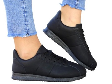 Adidasy Buty Damskie Sportowe Czarne Trampki 36
