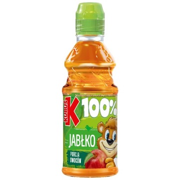 100% сок Kubuś Jabłko из яблочного сока 12х300мл