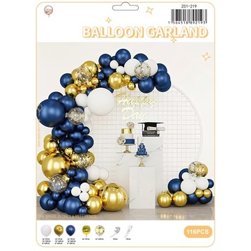 GIRLANDA BALONOWA BALONY na Ślub Urodziny Chrzest