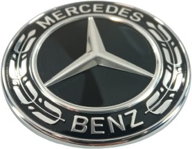 Znak Emblém Hvězda Mercedes Černá Cla B Cls