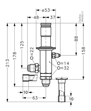 Регулятор стравливания газа Danfoss 034N0082 CPCE 12