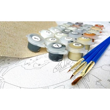 RUOPOTY картина по номерам цветок женщина вручную м