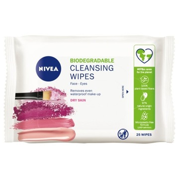 Nivea Chusteczki oczyszczające do twarzy 25szt