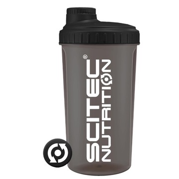 SCITEC SHAKER 700 ml SOLIDNY Czarno-przezroczysty