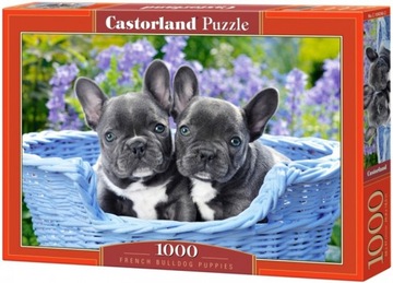 Puzzle 1000 French Bulldog Puppies Castor