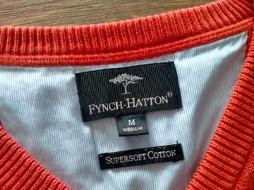 FYNCH-HATTON - мужской гладкий свитер с V-образным вырезом, M/L