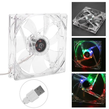 КОМПЬЮТЕРНЫЙ ВЕНТИЛЯТОР 120 ММ ИГРОВОЙ RGB LED USB