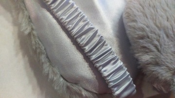 ПОВЯЗКА НА ГОЛОВУ * МАСКА ДЛЯ СНА, СЕРЫЙ МЕХ