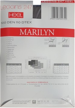 Leginsy Marilyn 100 DEN 3D MICROSHINE NA PIĘTE 3/4