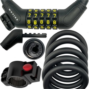 ТРОС ВЕЛОСИПЕДНОГО ЗАМКА ВЕЛОСИПЕДНЫЙ ЗАМОК MUVIKE FLEX 1200/12C