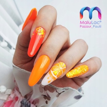 MaluLac zestaw 9x lakier hybrydowy uv led + LAMPA