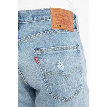 LEVI'S Szorty jeansowe 501 365120186 Niebieski Regular Fit